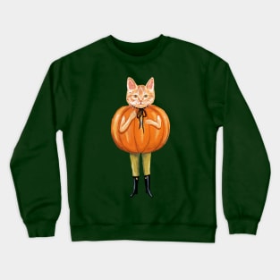 Pumpkin cat Crewneck Sweatshirt